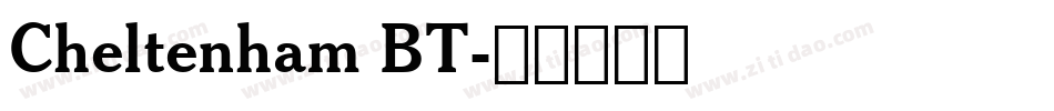 Cheltenham BT字体转换